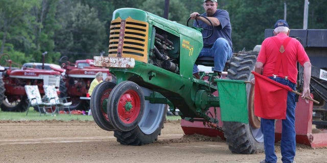A tractor pull in Indiana