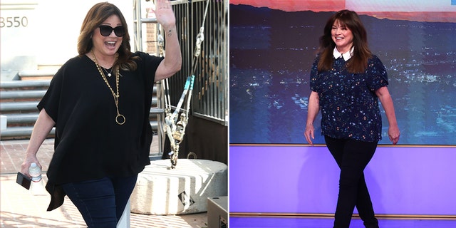 Valerie Bertinelli before and after splitscreen