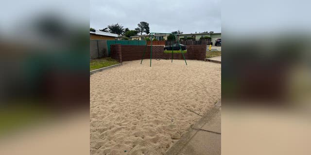 Pictured is the playground where Vicki Johnson's body was recovered in January of 1991