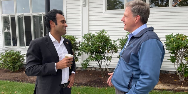 Vivek Ramaswamy isn’t sweating it out with the Fox News hosted first Republican presidential nomination debate just a week away