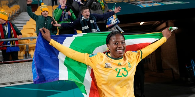 Wendy Shongwe celebrates