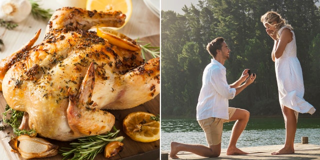 engagement chicken split