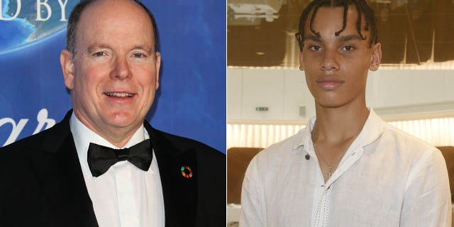 prince albert of monaco his son alexandre grimaldi