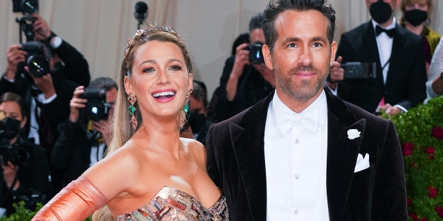 Blake Lively and Ryan Reynolds at the 2022 Met Gala