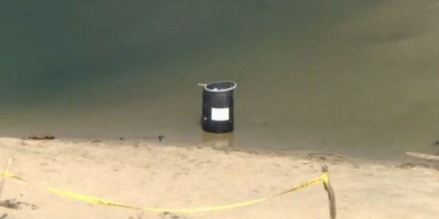 barrel found on beach