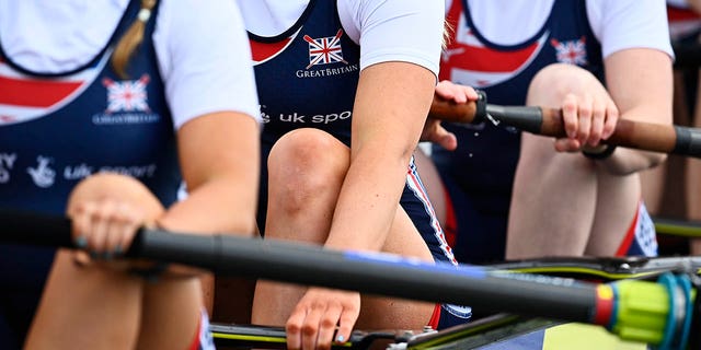 Great Britain Rowing logo seen on an athlete's suit