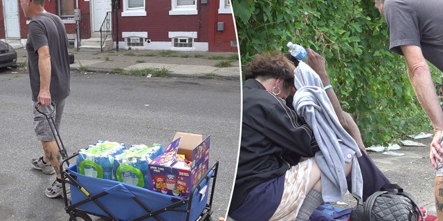 Kensington resident passes out snacks to drug users