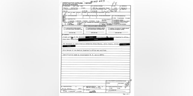 catherine mowery police report