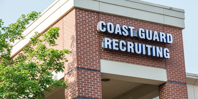 A Coast Guard recruiting building