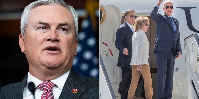 Comer and Biden family split image