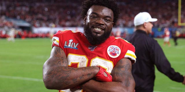 Damien Williams after winning super bowl