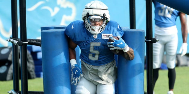 David Montgomery in camp