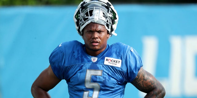 David Montgomery in training camp
