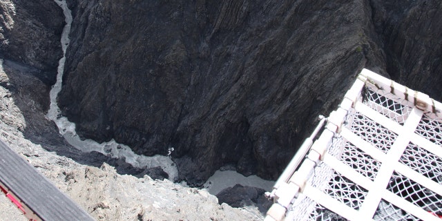 narrow ravine at Denali National Park