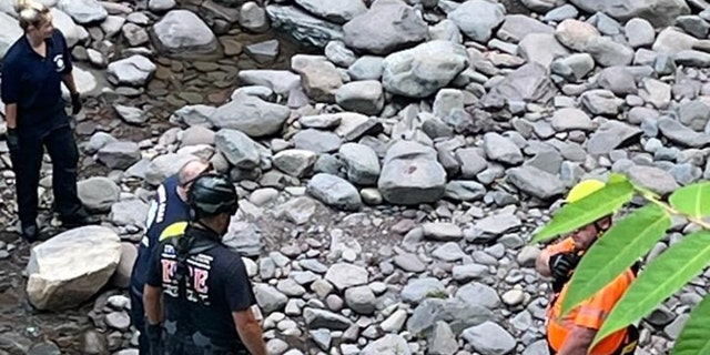 rescuers at Fawn's Leap