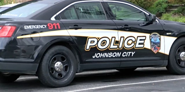 A Johnson City Police Department vehicle