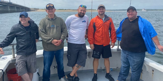 veterans with Fishing with Mission 22