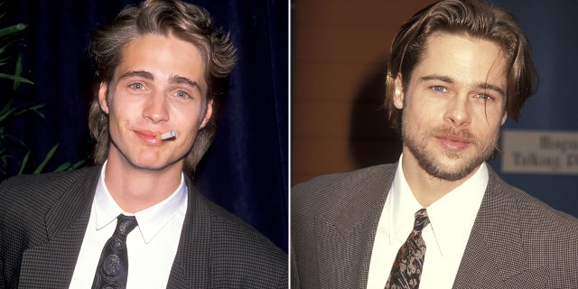 Jason Priestly and Brad Pitt