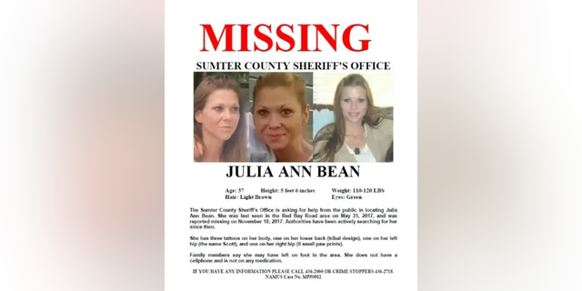 julia ann bean missing poster