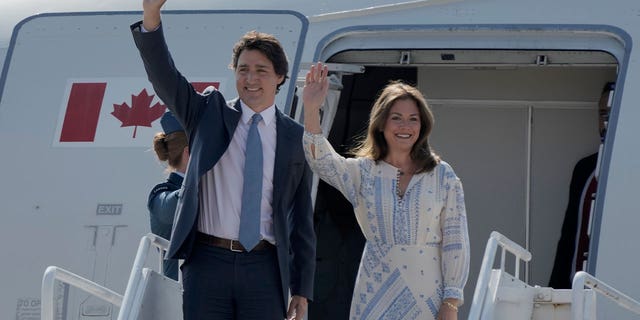 Canada Prime Minister Justin Trudeau and his wife Sophie Grégoire 