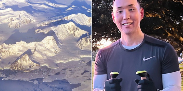 lance kawaguchi treks south pole
