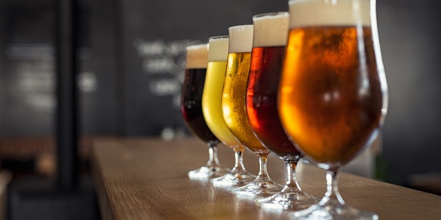 different draughts of beer