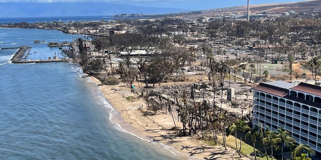 Maui fire damage