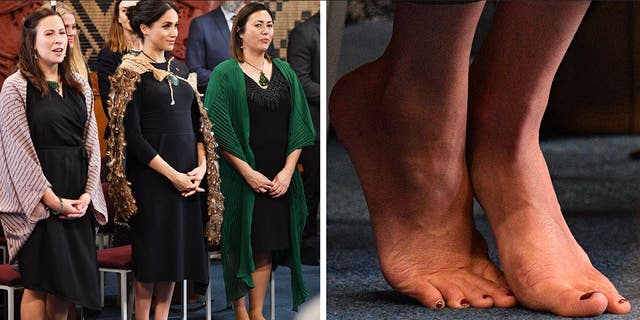 Meghan Markle barefoot in New Zealand