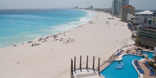 the Gaviota Azul beach in Cancun, Mexico