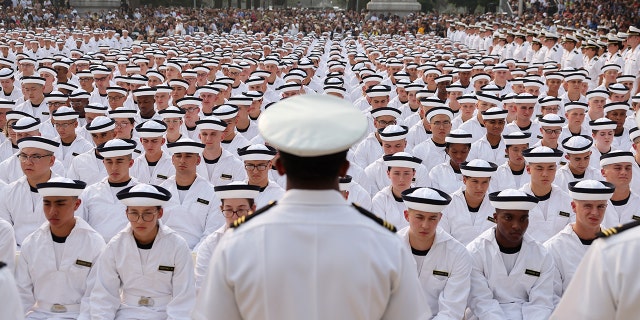Naval Academy induction ceremony