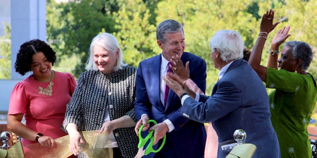 ribbon-cutting ceremony with Gov. Roy Cooper