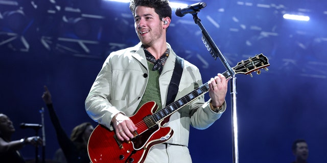 Nick Jonas performs onstage