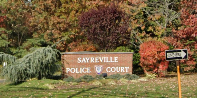 Sayreville Police Department sign