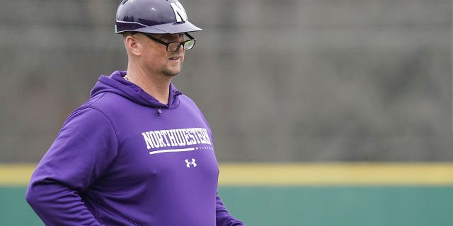 Northwestern head coach Jim Foster