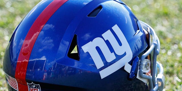 Giants logo on helmet