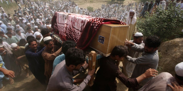 Funeral for victim of bomb