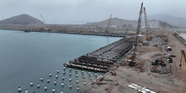 Chancay port under construction