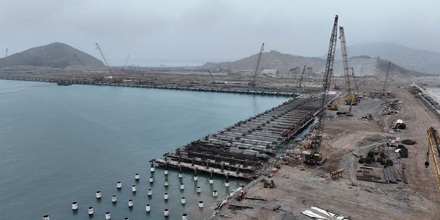 Chancay port under construction