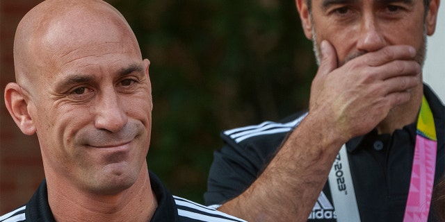 Luis Rubiales after Spain won the World Cup