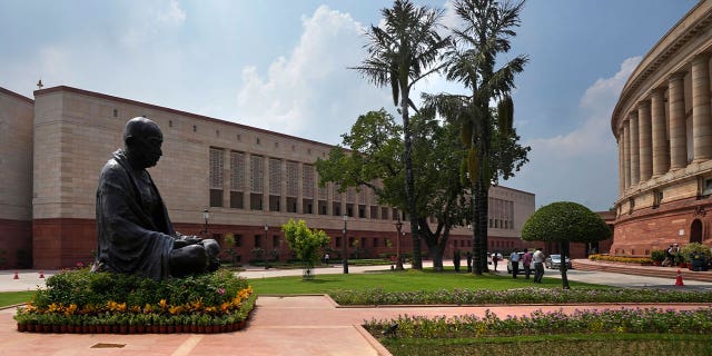 statue of Mahatma Gandhi in India
