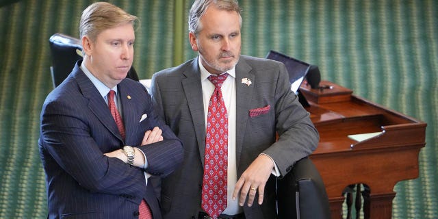 Tan Parker stands in the Senate Chamber