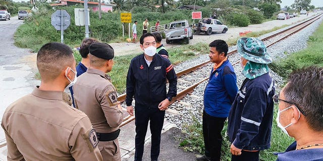 Gov. of the State Railway of Thailand speaking