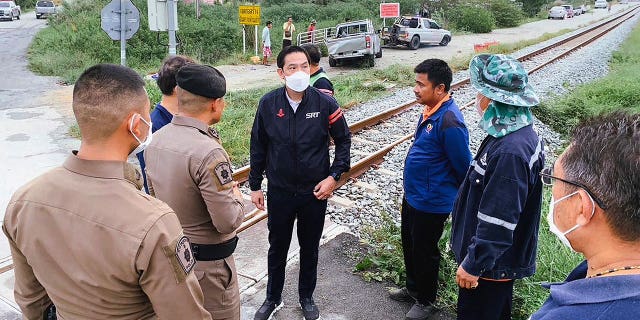 Gov. of the State Railway of Thailand speaking