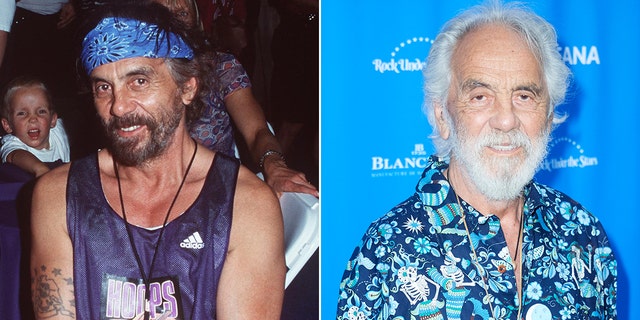 Tommy Chong then and now split