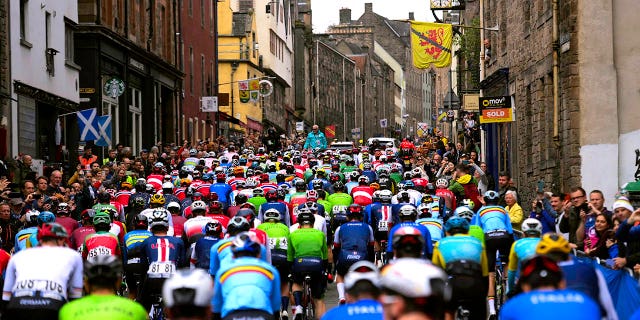 A peloton at the UCI Cycling World Championships