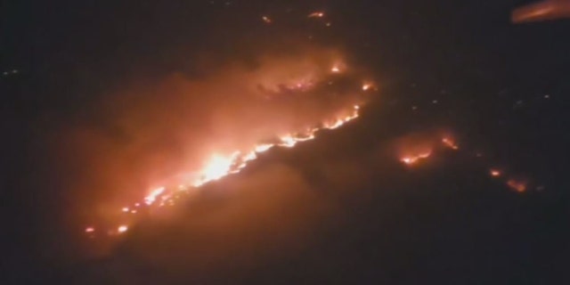 Gray fire aerial