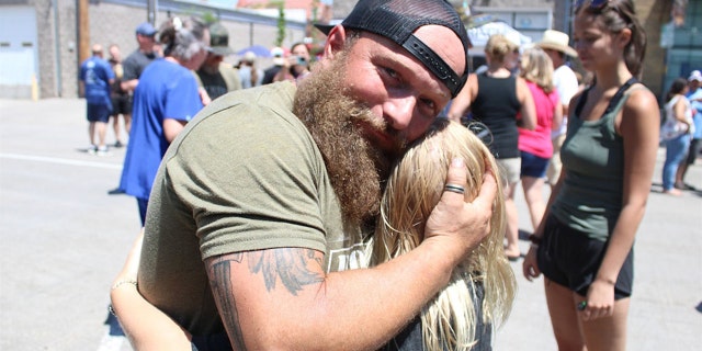 Trent Weitzel and daughter