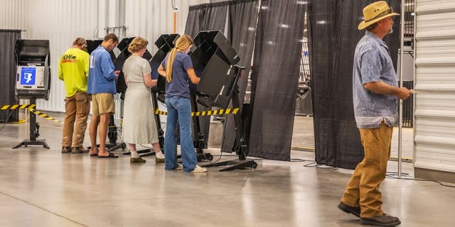 Wyoming voters casting ballots
