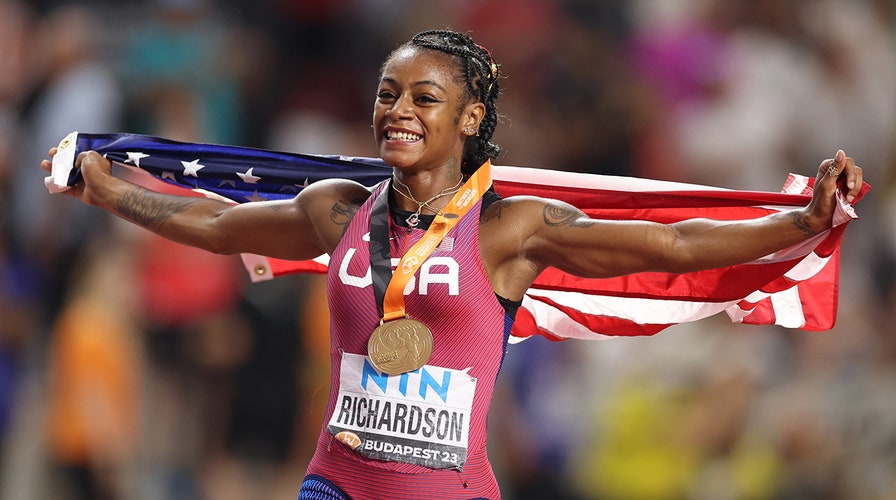 US Sprinter Sha Carri Richardson Wins Gold In Women S 100 Meter Race At   ShaCarri Richardson 2 