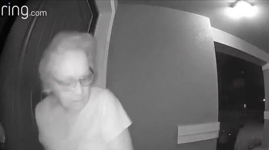 Florida woman finds bear outside her door, doorbell camera footage shows